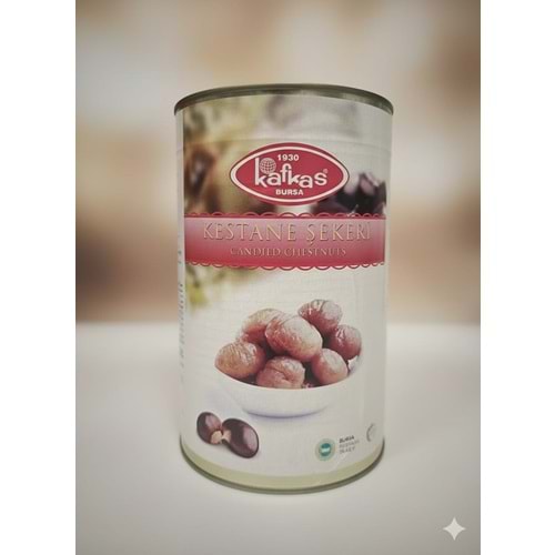 Kafkas Kestane Şekeri Şuruplu Bütün Teneke 5 Kg