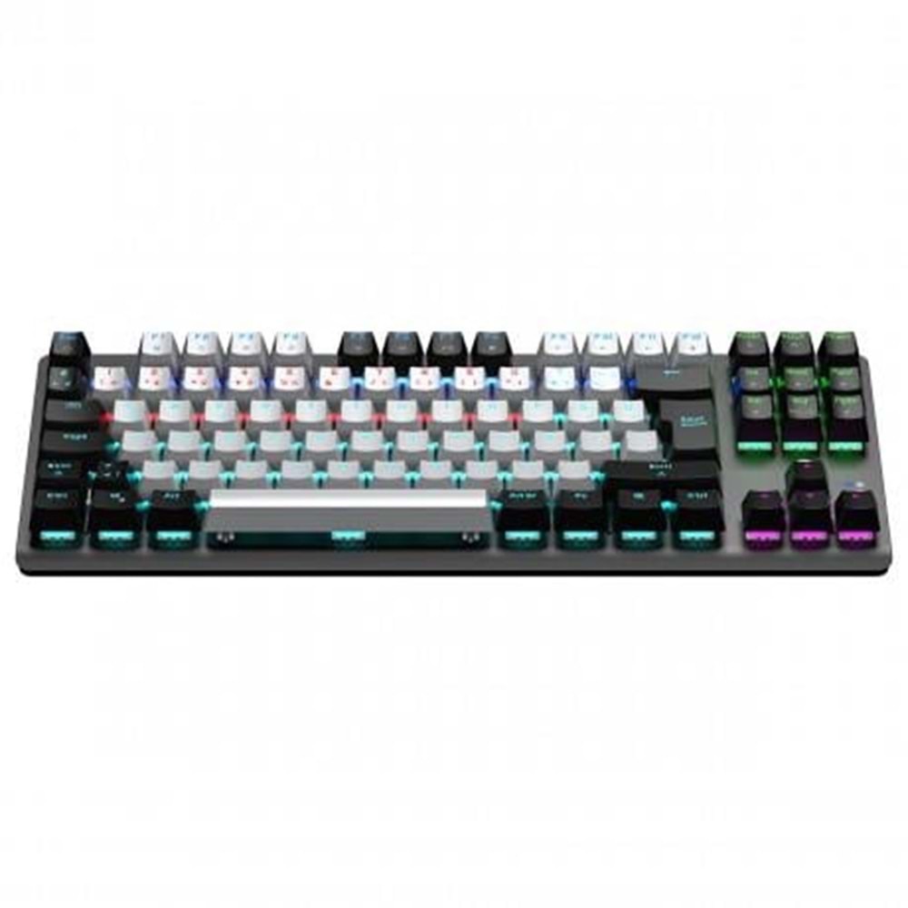 GAMEPOWER EVA 3 RED SWITCH 88 TUŞ RAINBOW MEKANİK GAMING OYUNCU KLAVYE