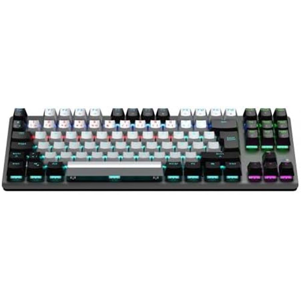 GAMEPOWER EVA 3 RED SWITCH 88 TUŞ RAINBOW MEKANİK GAMING OYUNCU KLAVYE