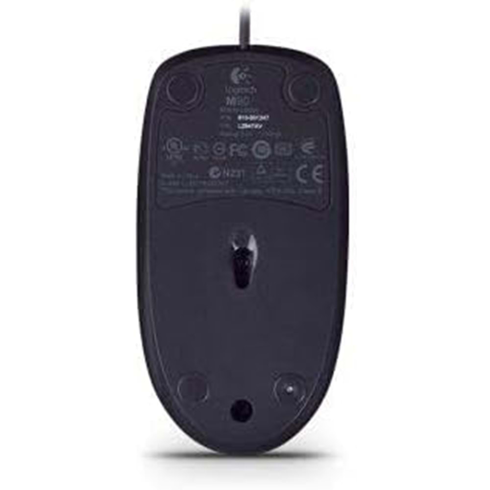 LOGITECH M100 WIRED MOUSE BLACK