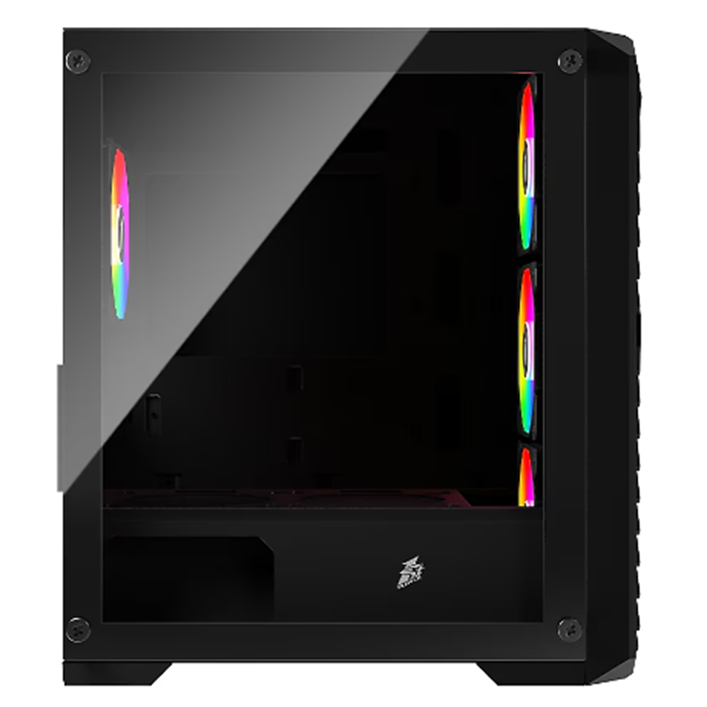 1 ST PLAYER TRILOBITE T5 SIYAH 650W 80+ ARGB 4X12CM FAN TEMPERLI CAM MESH USB 3.0 ATX KASA