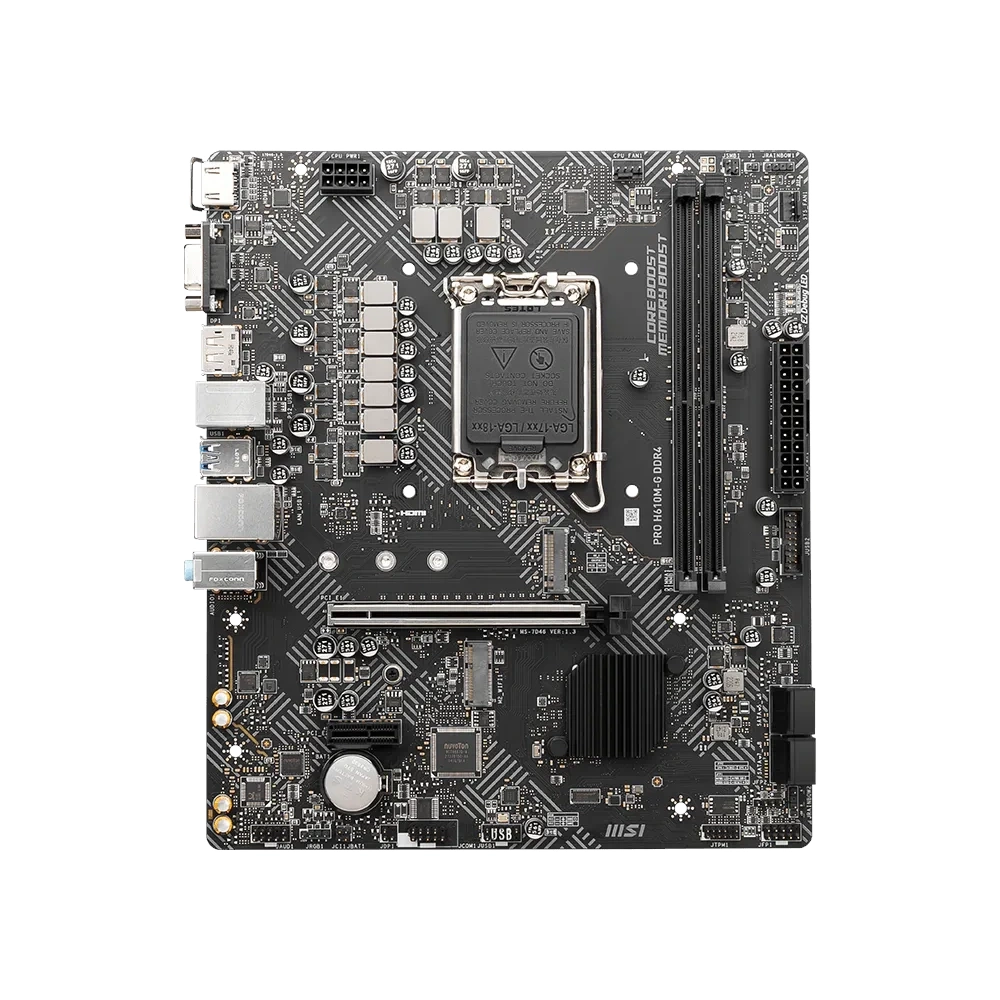 MSI PRO H610M DDR4 3200 MHZ mATX 1700 PIN
