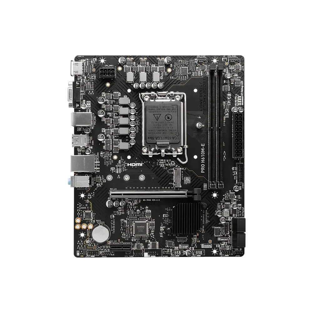 MSI PRO H610M-E 5600 MHZ DDR5 HDMI M.2 1700 PIN