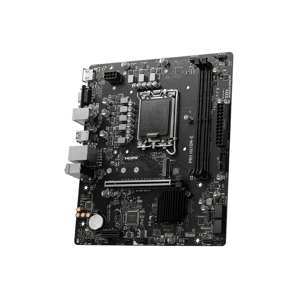 MSI PRO H610M-E 5600 MHZ DDR5 HDMI M.2 1700 PIN