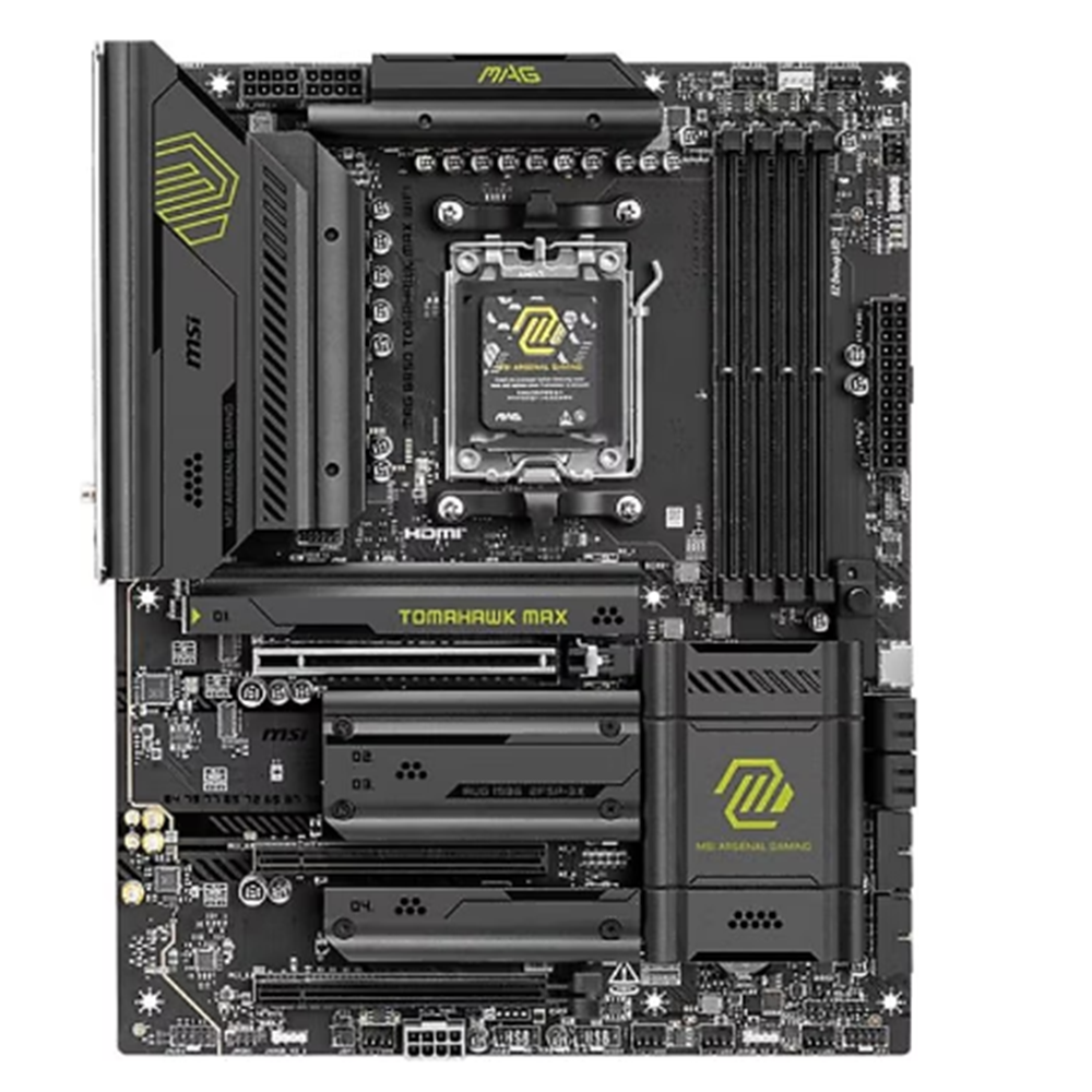 MSI MAG B850 TOMAHAWK MAX WIFI AM5 DDR5 8400MHZ(OC) HDMI 4x M.2 USB 10Gbs 5G LAN WI-FI 7 ATX