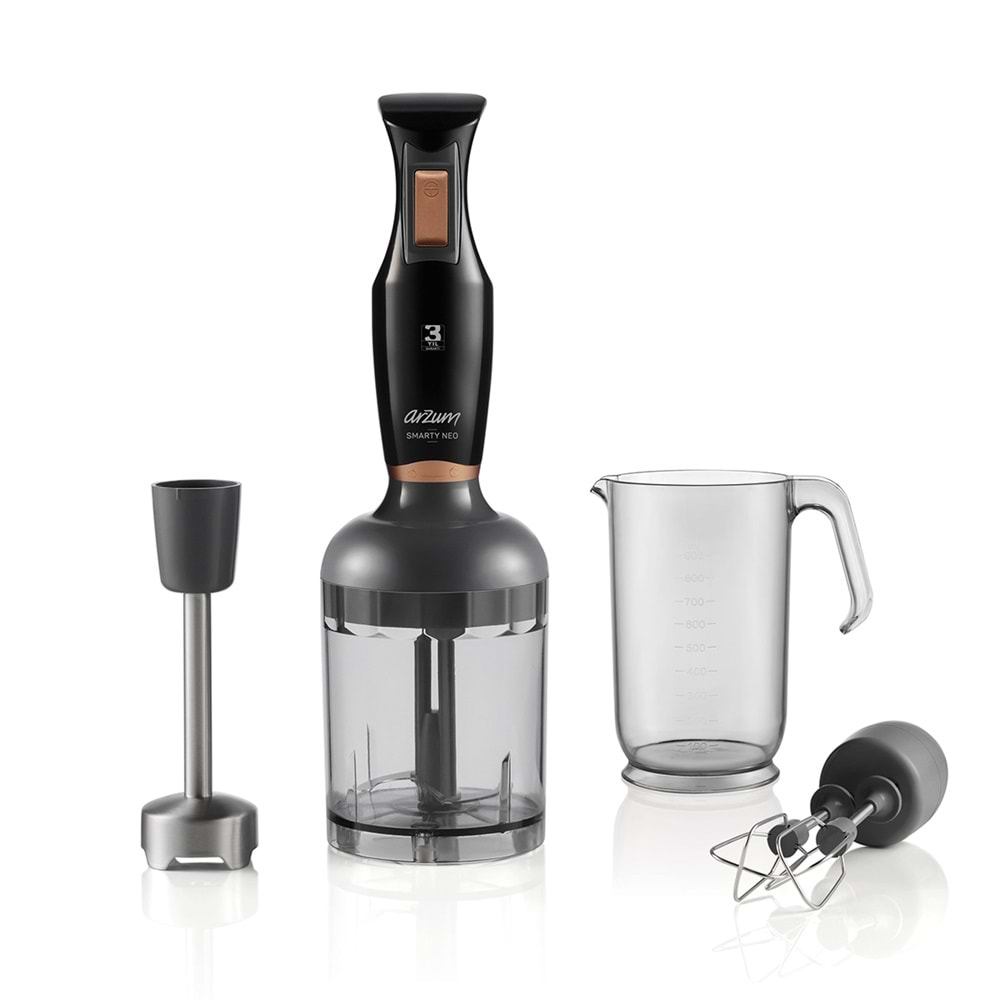 ARZUM 1108 SMARTY NEO EL BLENDER SETİ SİYAH