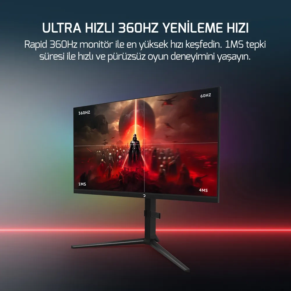 27 GAMEPOWER RAPID FLAT 360Hz 1MS IPS FHD RGB PIVOT SPEAKER MONITOR