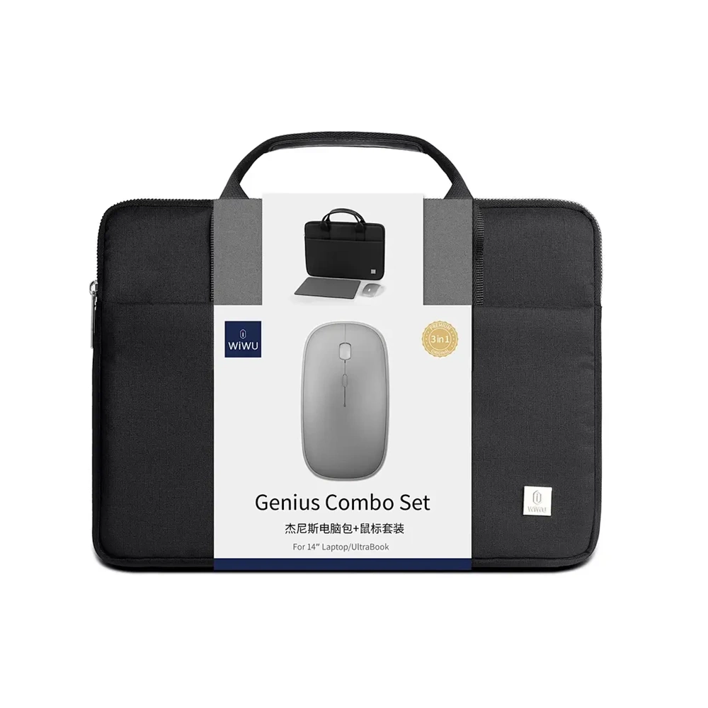 WIWU GENIUS COMBO SET LAPTOP BAG 14 INCH
