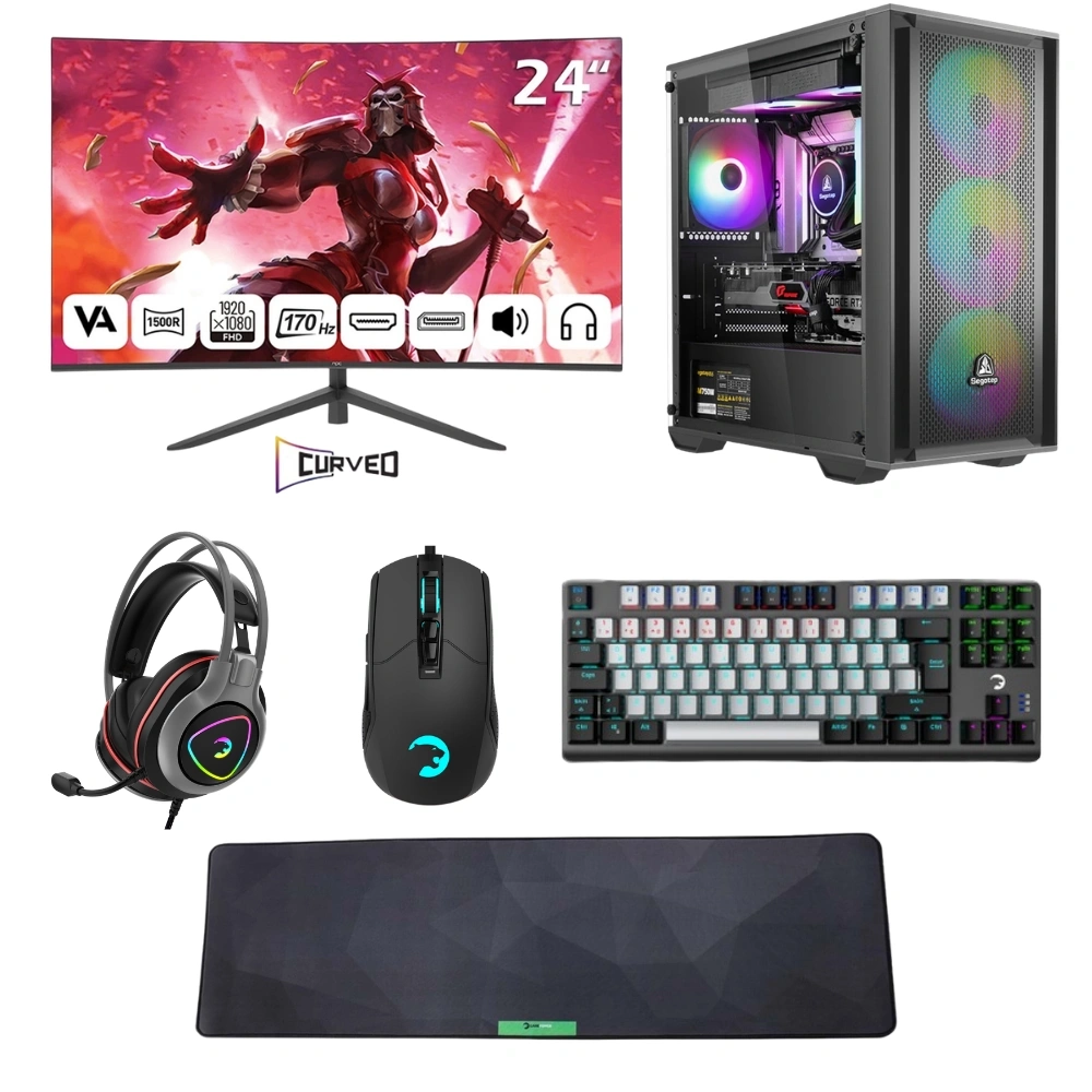 LANSMAN GAMING PC BUNDLE i5-14400F 32 GB DDR5 RAM 1 TB NVME SSD RTX 5060 650W 80+