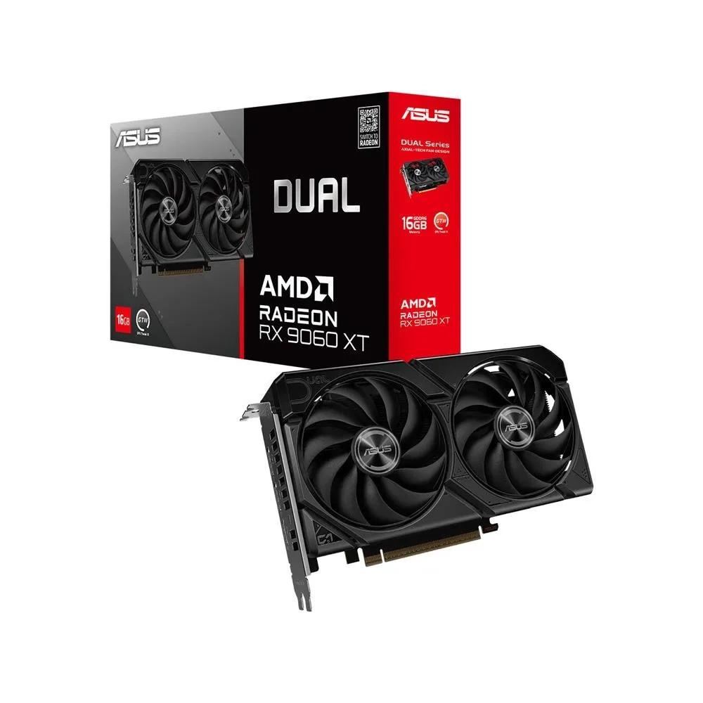 ASUS DUAL RX9060XT OC 16G 128 Bit 16GB RAM GDDR6 EKRAN KARTI