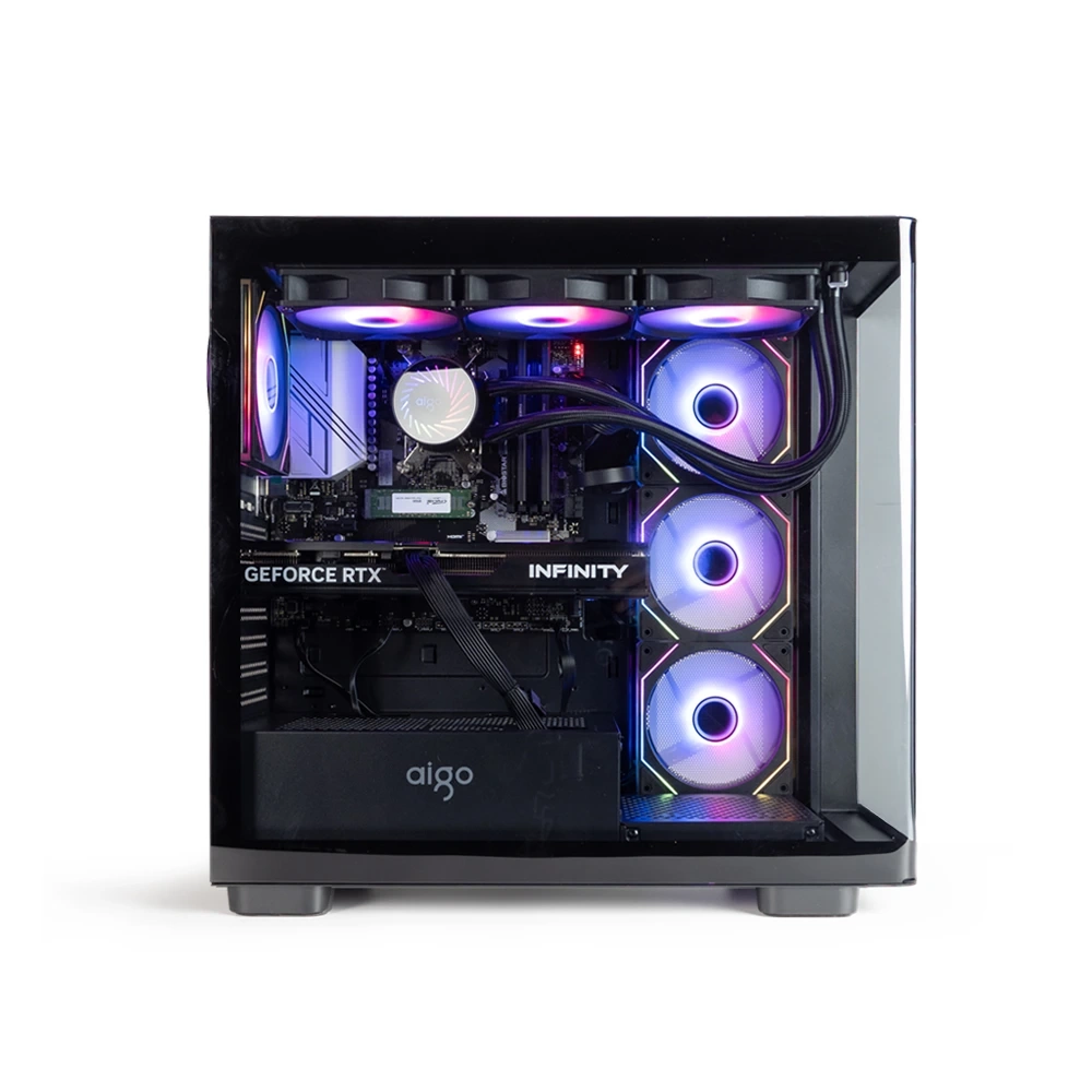 AIGO DS900G SIYAH AT-850W BRONZE ARGB GAMING KASA
