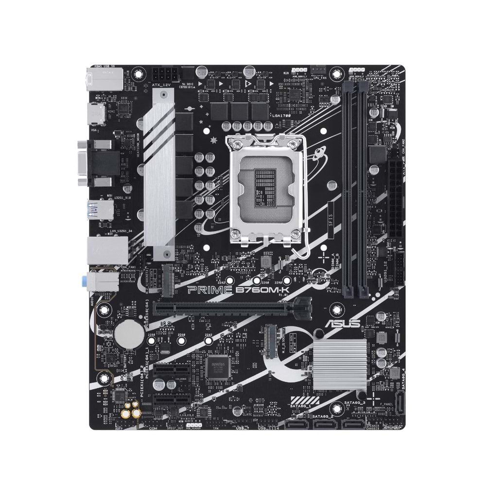 ASUS PRIME B760M-K D5 DDR5 8000 MHZ (OC) RGB M.2 MATX 1700P ANA KART