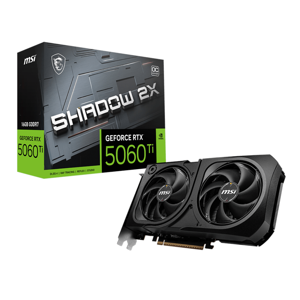 MSI VGA GEFORCE RTX 5060 TI 8GB SHADOW 2X OC PLUS