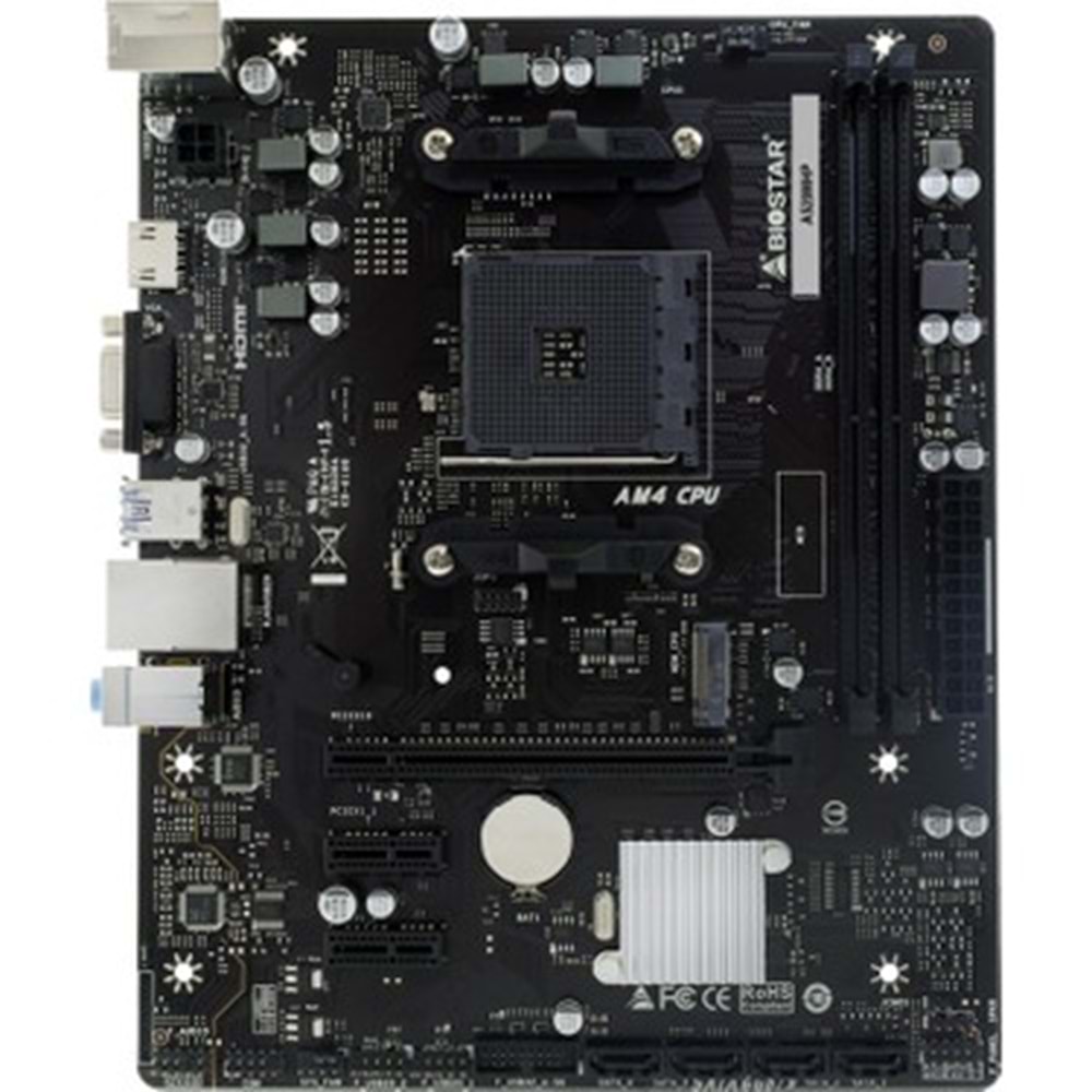 BIOSTAR A520MHP AM4 DDR4 4400Mhz HDMI VGA M2 mATX