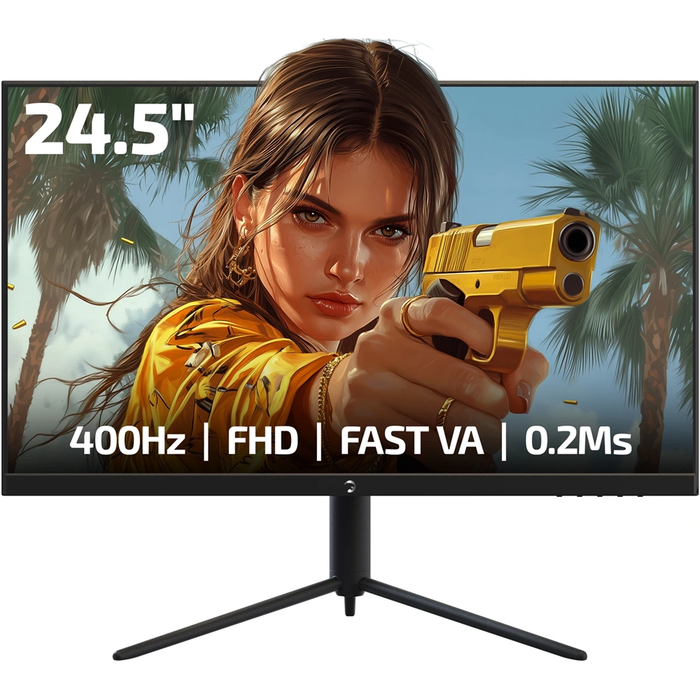 GamePower Lucid S40 24 inç 400Hz 0.2ms Fast VA Pivot RGB E-Spor Oyuncu Monitörü