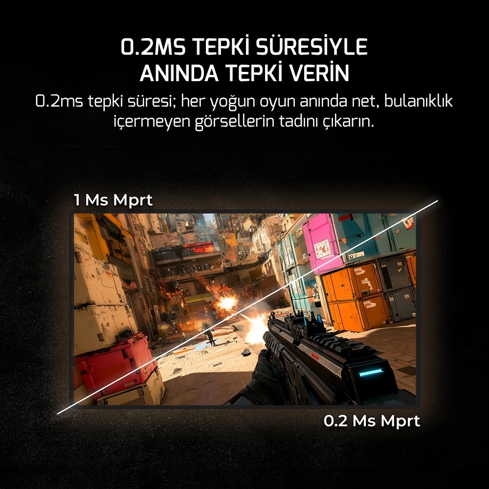 GamePower Lucid S40 24 inç 400Hz 0.2ms Fast VA Pivot RGB E-Spor Oyuncu Monitörü