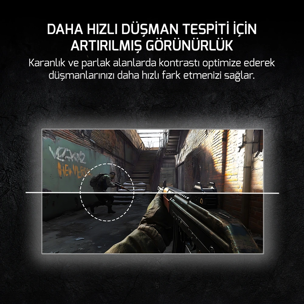 GamePower Lucid S40 24 inç 400Hz 0.2ms Fast VA Pivot RGB E-Spor Oyuncu Monitörü