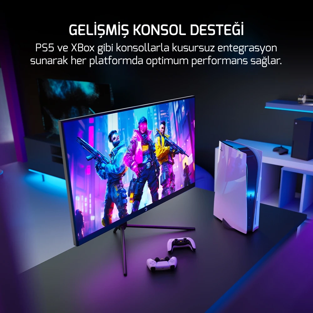 GamePower Lucid S40 24 inç 400Hz 0.2ms Fast VA Pivot RGB E-Spor Oyuncu Monitörü