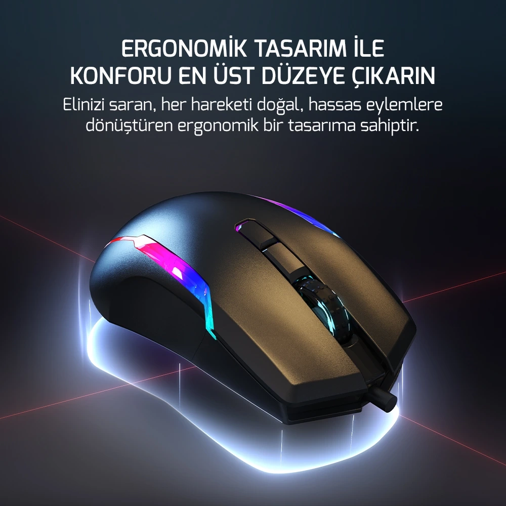 GAMEPOWER ICARUS RGB 10.000 DPI 9 TUŞ PRO OPTIK GAMING GAMING MOUSE