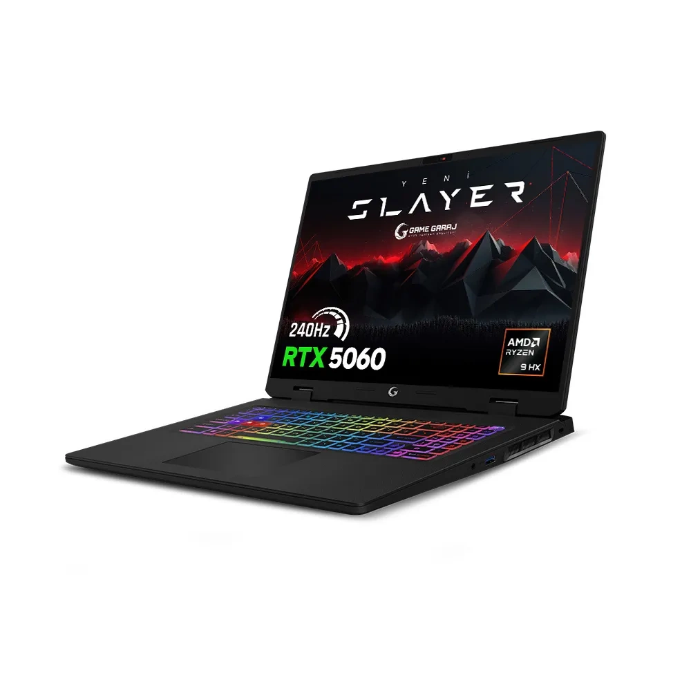 GAME GARAJ R9M XL AMD RYZEN 9 8940HX RTX 5060 32GB RAM 1TB SSD 240Hz QHD 17
