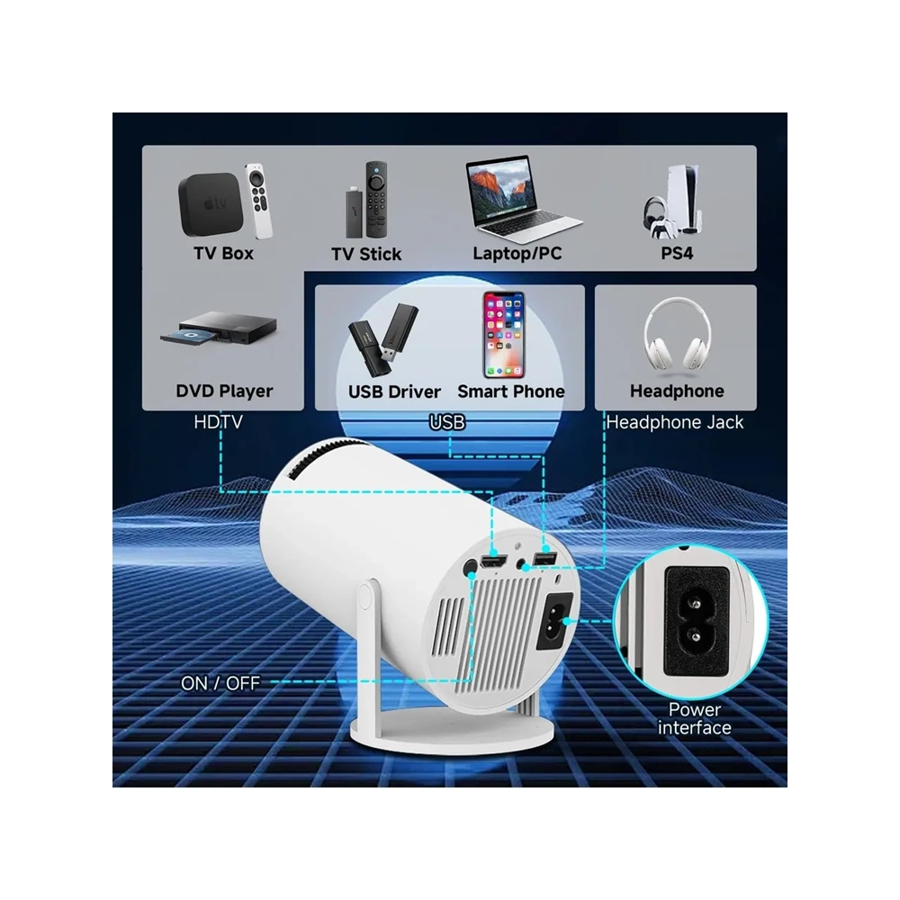 ULTRA HD SMART PROJEKSIYON ANDROID WIFI BLUETOOTH