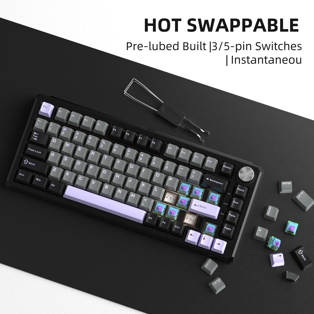 MAGEGEE CAPTAIN75 WIRELESS/BT/KABLOLU RGB HOT SWAP GAMING KLAVYE