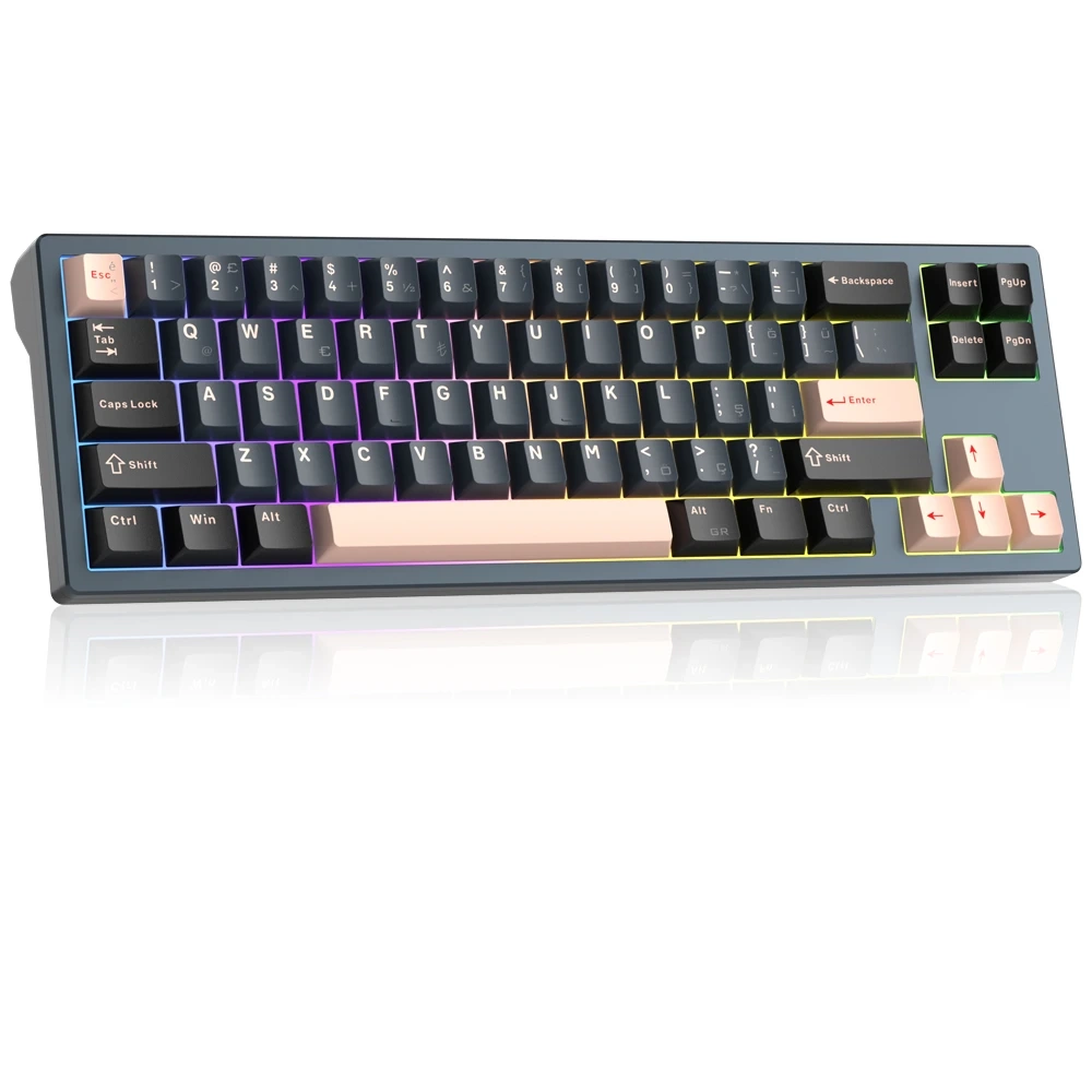 MAGEGEE CAPTAIN72 MANYETIK KABLOLU RGB HOT SWAP CNC SIYAH GAMING KLAVYE
