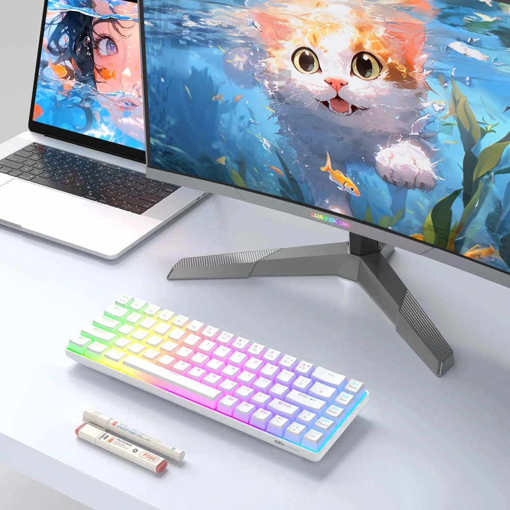 MAGEGEE MK-BOX MEKANIK KABLOLU RGB PUDDING RED SWITCH BEYAZ GAMING KLAVYE