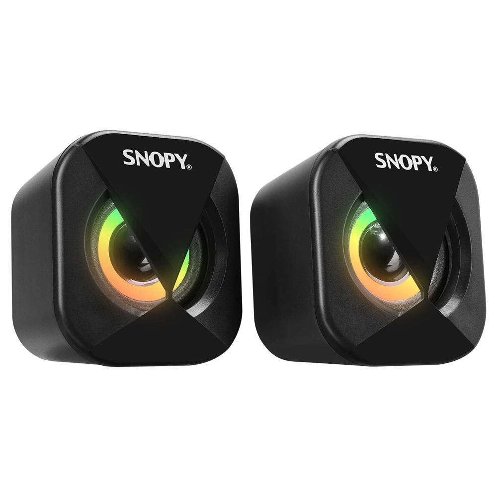 SNOPPY SN-83U MINI LED IŞIKLI SIYAH USB GAMING HOPARLÖR