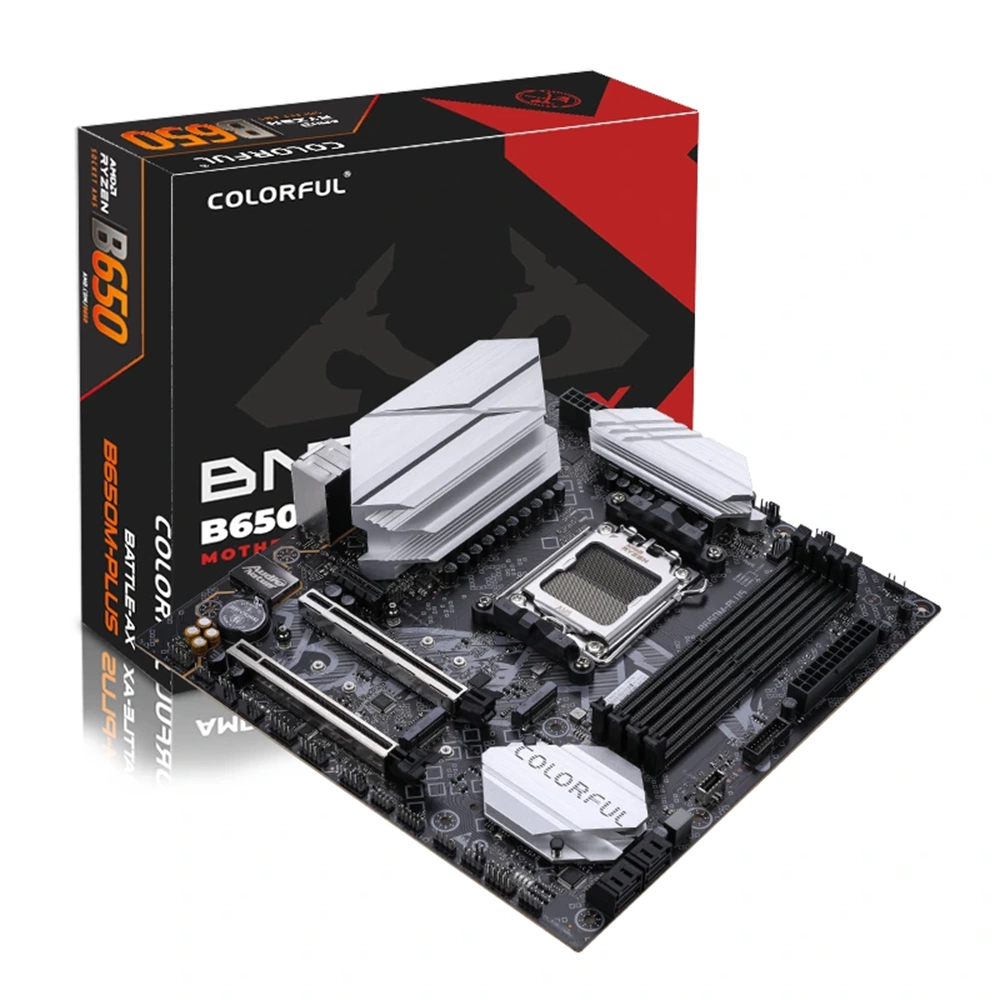 COLORFUL BATTLE-AX B650M-PLUS WiFi V15 DDR5 6800MHz mATX AM5 Anakart