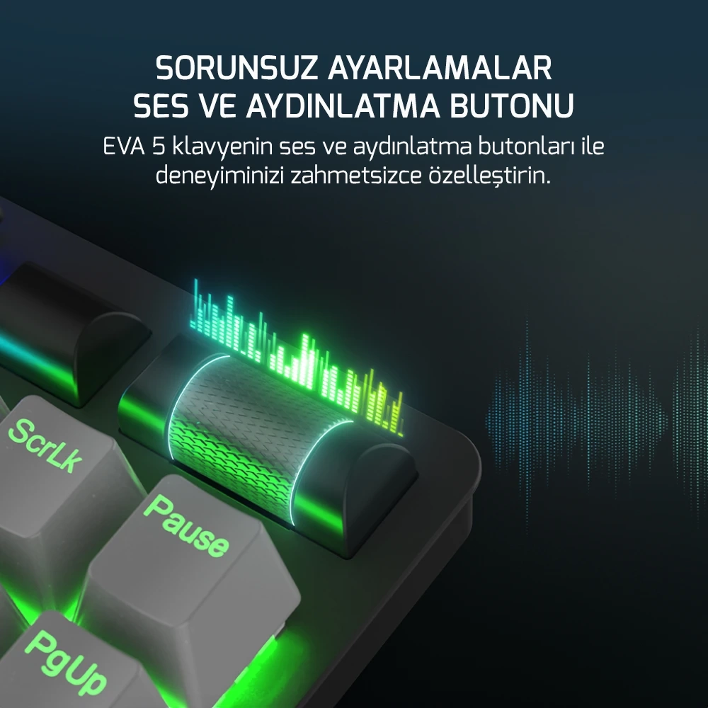 GAMEPOWER EVA 5 BLUE SWITCH RAINBOW GAMING OYUNCU KLAVYE