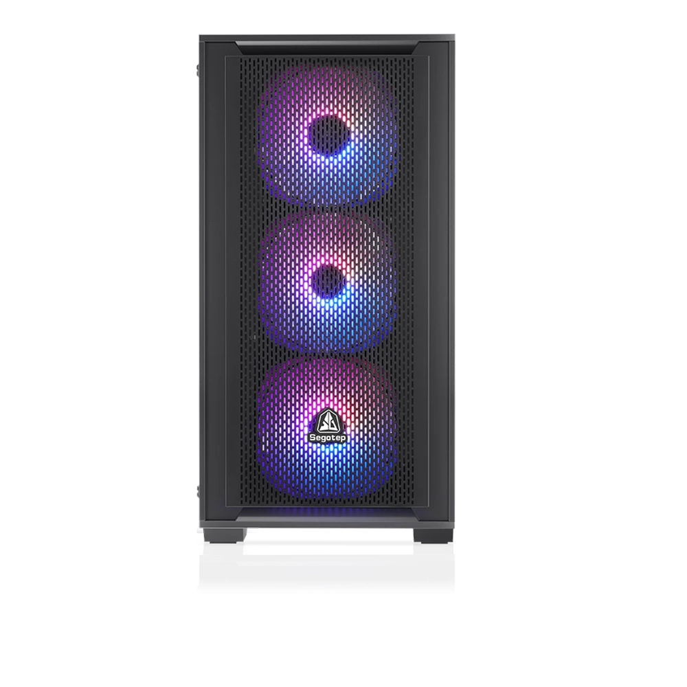 SEGOTEP Gank 240-S Siyah 650W 80+ Midi Tower Kasa (ARGB Fan)