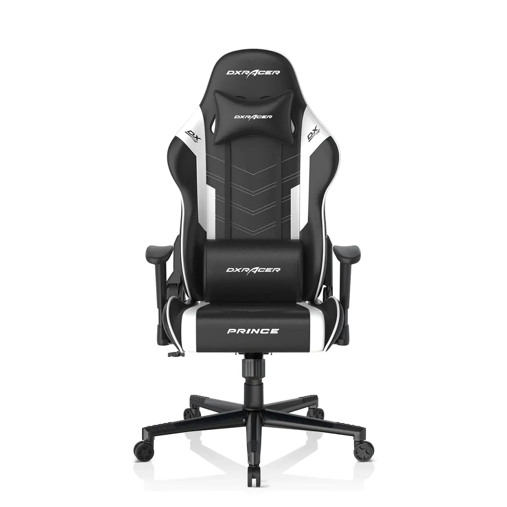 DXRacer P132 Yumuşak Yüzeyli Oyuncu Koltuğu Siyah/Beyaz