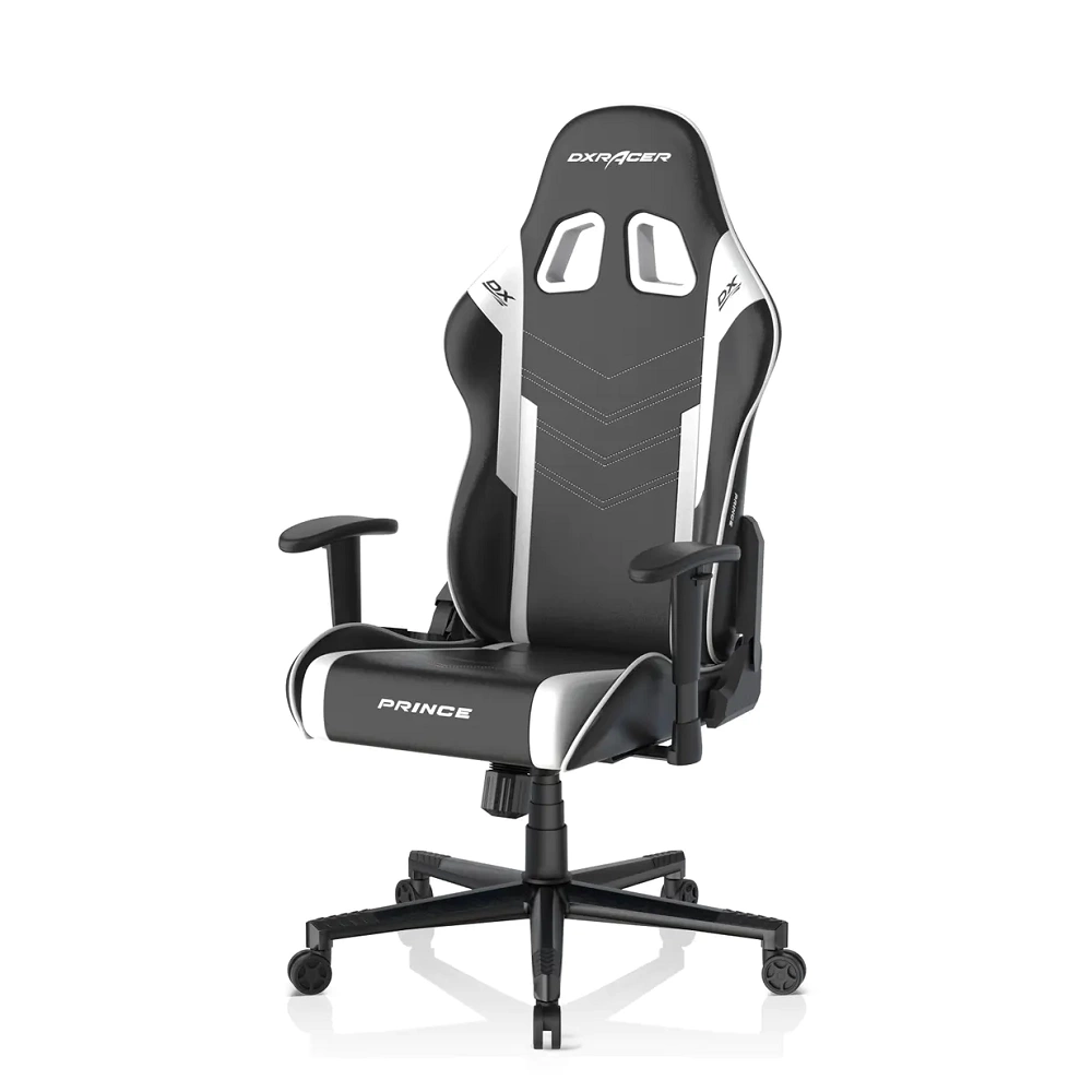 DXRacer P132 Yumuşak Yüzeyli Oyuncu Koltuğu Siyah/Beyaz