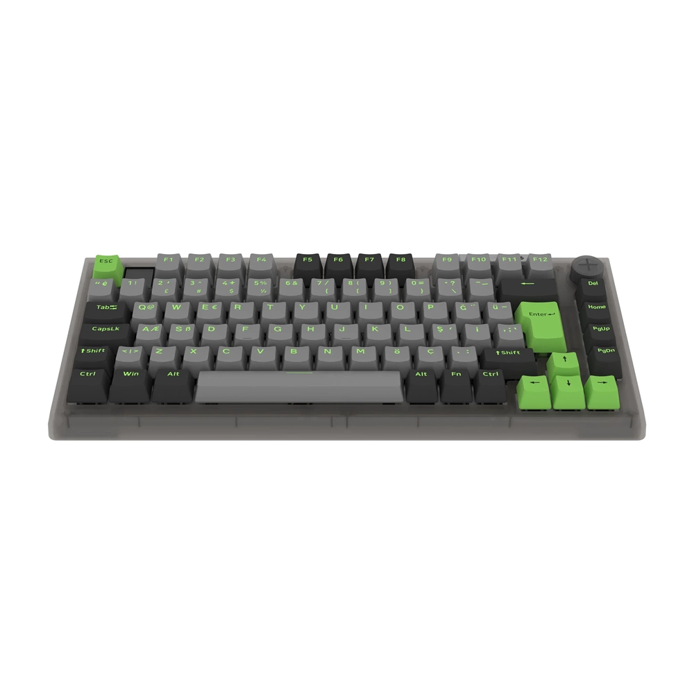 Hawk Gaming HK610 Gateron Switch RGB LCD Tri-Mode Kablosuz/Bluetooth %75 Gaming Oyuncu Klavye