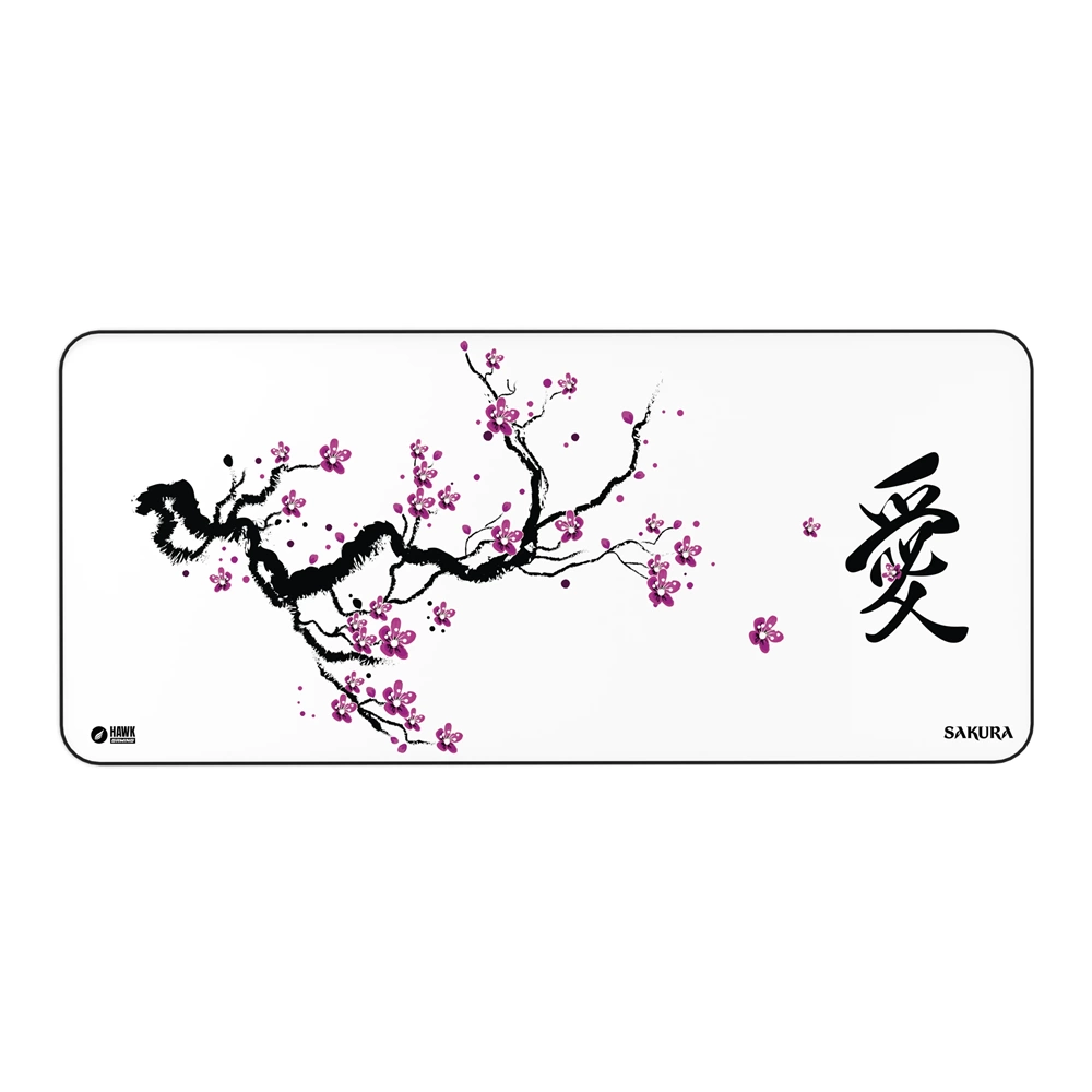 HAWK HWK-SKR-WHT9040 BEYAZ SAKURA 90X40 MOUSE PAD