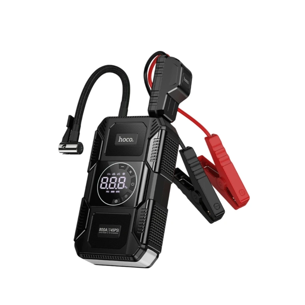 HOCO QS6 Hava Pompası ve Acil Marş Destekli 8.000mAh Powerbank