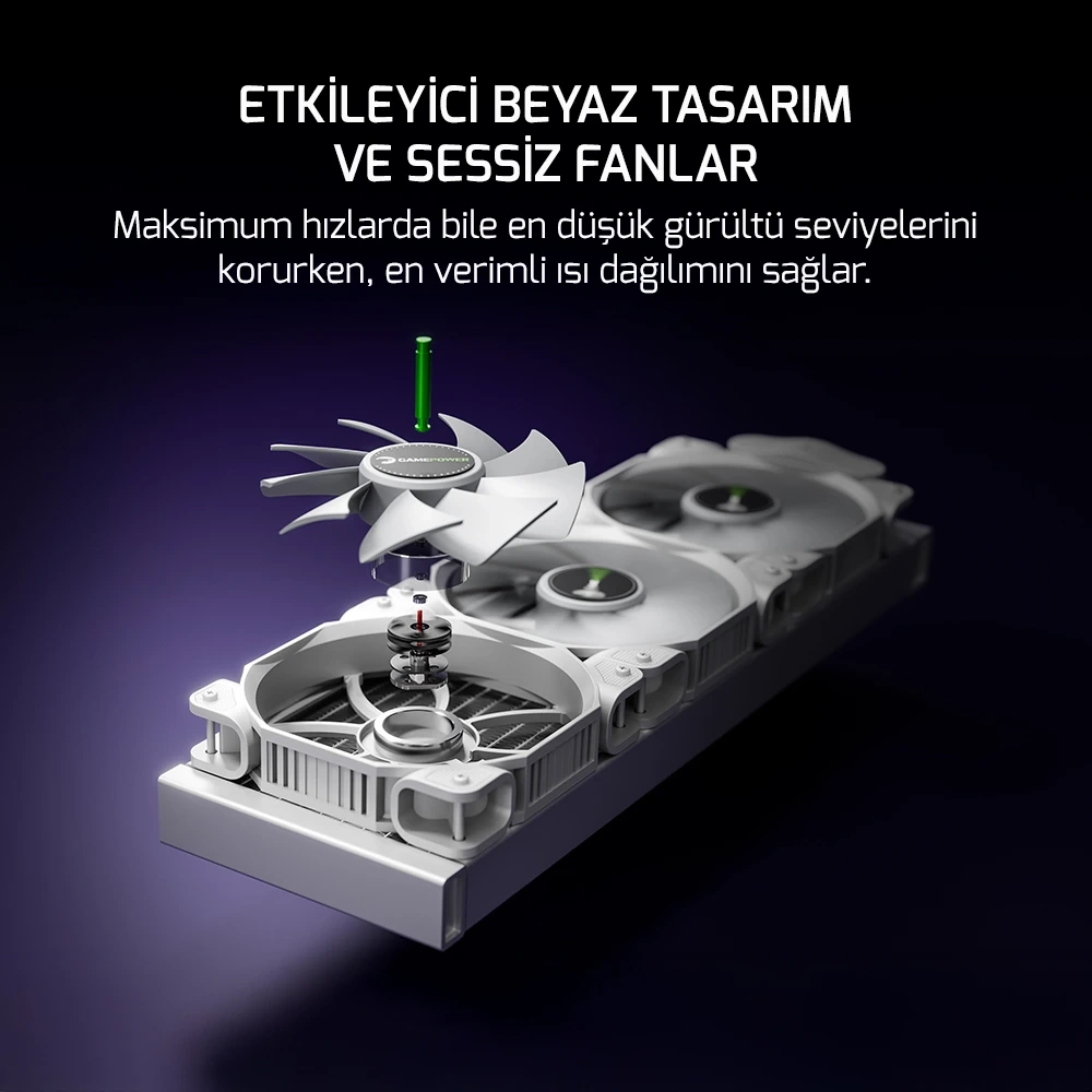 GAMEPOWER SKADI SQUARE 360 ARGB BEYAZ SIVI SOĞUTMA