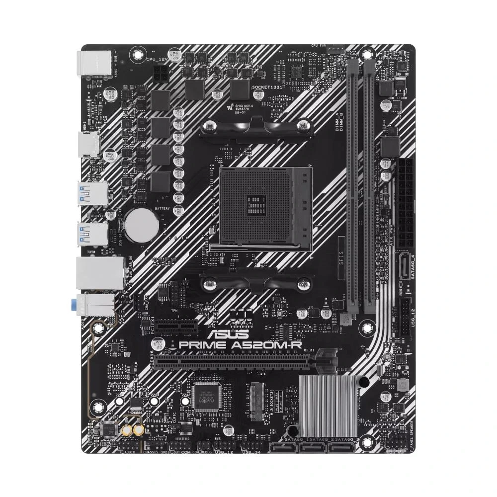 Asus PRIME A520M-R AMD AM4 DDR4 5100 HDMI M2 USB3.2 mATX Anakart