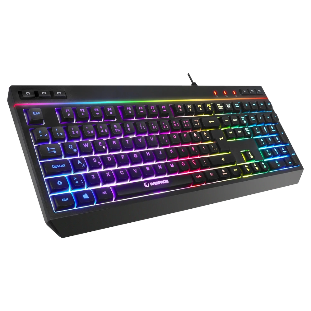 Rampage KM-R57 Seraphic Siyah RGB Multmedia Klavye ve 12800 DPI Mouse Gaming Set