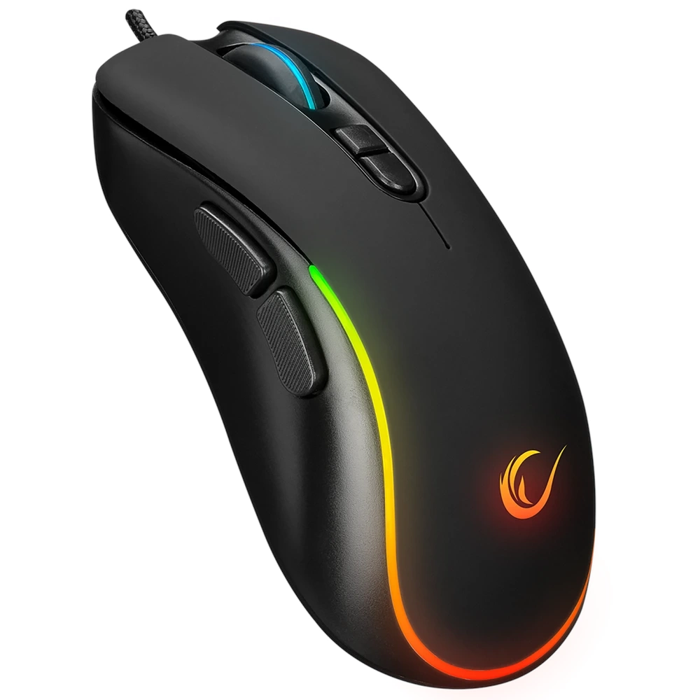 Rampage KM-R57 Seraphic Siyah RGB Multmedia Klavye ve 12800 DPI Mouse Gaming Set