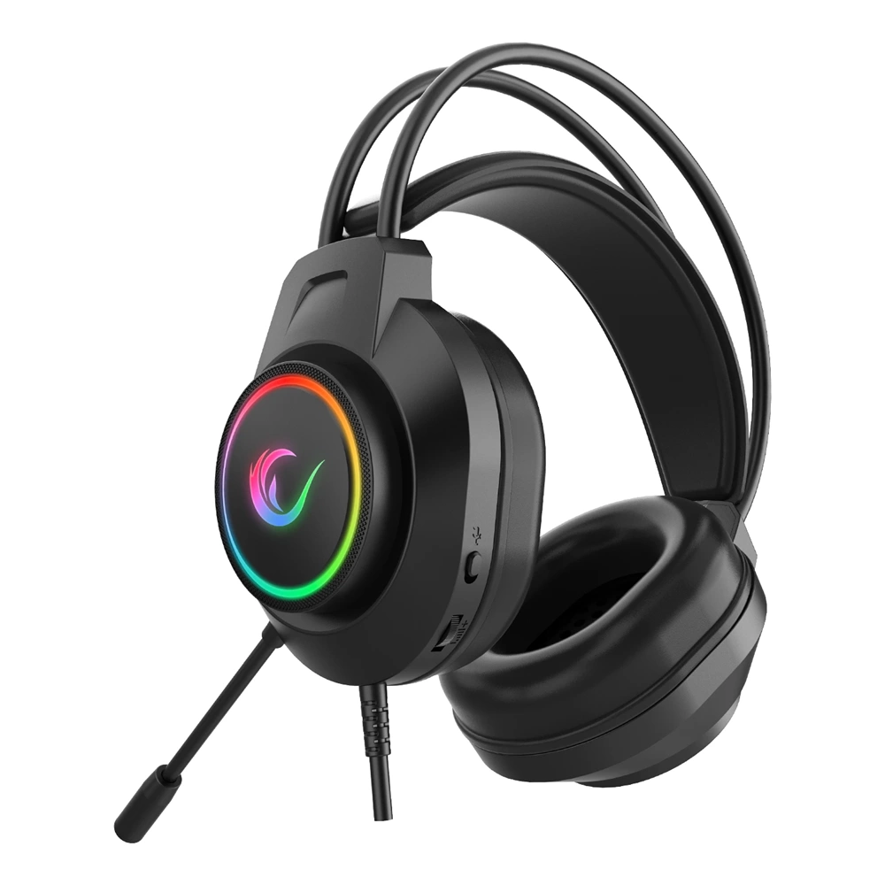Rampage RM-K55 Kipchak Siyah RGB Led 7.1 Gaming Mikrofonlu Oyuncu Kulaklığı