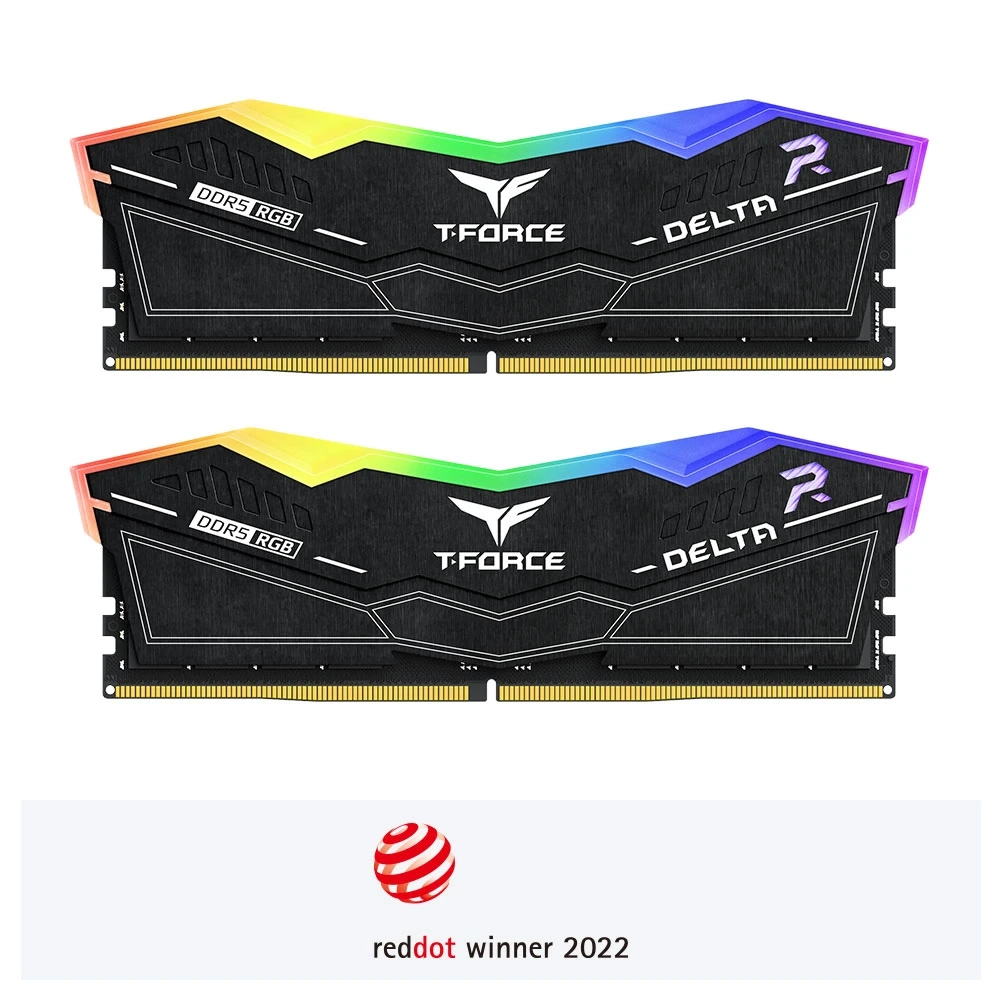 Team T-Force DELTA RGB 32GB(2x16GB) 7800Mhz DDR5 CL38 Siyah Gaming Ram
