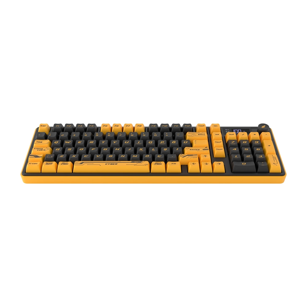 HAWK GAMING HK258CY KABLOSUZ SARI SIYAH KLAVYE