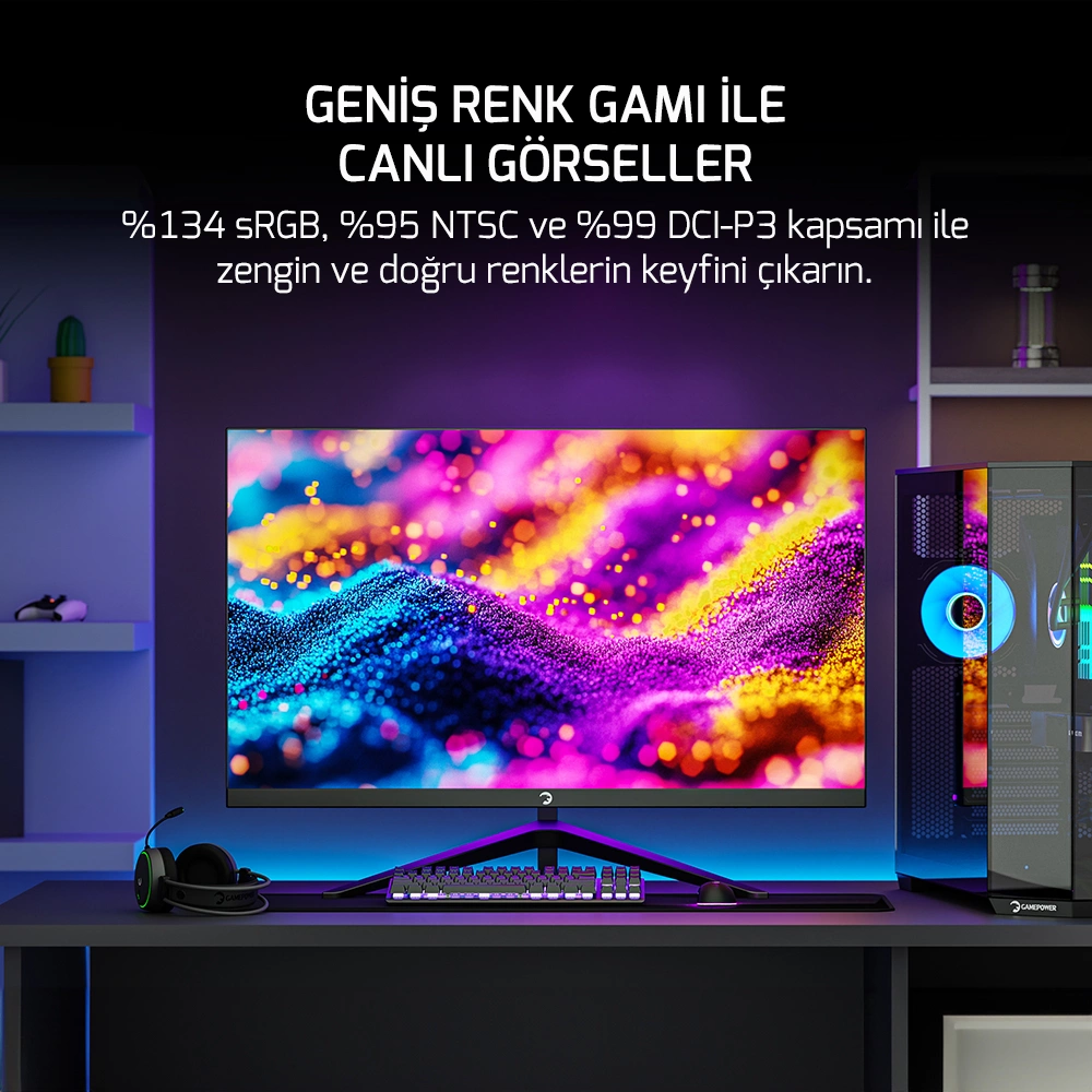 GAMEPOWER SONIC V40 27'' 240Hz 0.5Ms Fast IPS Fhd RGB Gaming Monitör