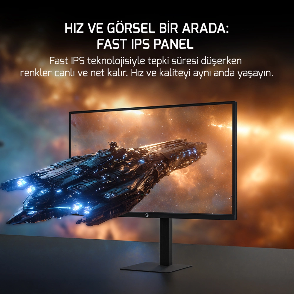 GamePower Kaze Dual 27¨ 0.5Ms 4K 160Hz - FHD 320Hz Fast IPS Pivot Dual Gaming Monitör