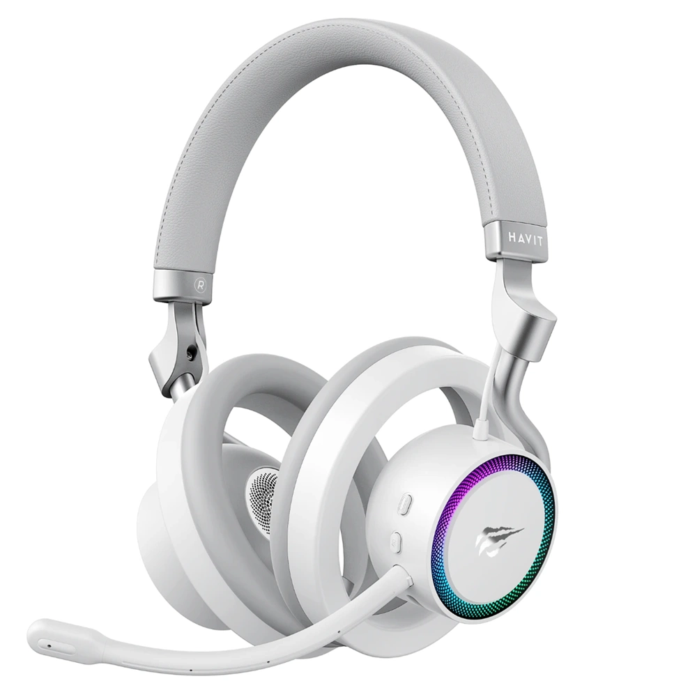 HAVİT GAMENOTE FUXİ-H8 RGB KABLOSUZ GAMİNG KULAKLIK BEYAZ