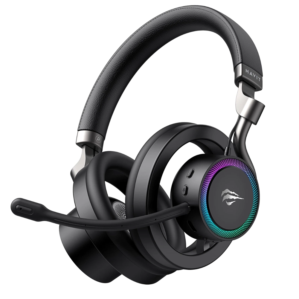 HAVİT GAMENOTE FUXİ-H8 RGB KABLOSUZ GAMİNG KULAKLIK SİYAH