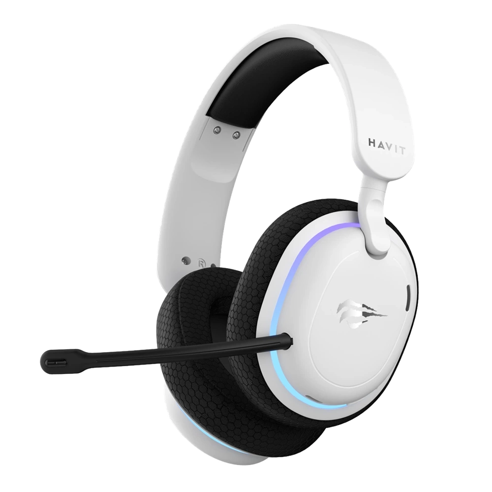 HAVİT GAMENOTE FUXI-H7 RGB KABLOSUZ GAMING KULAKLIK BEYAZ