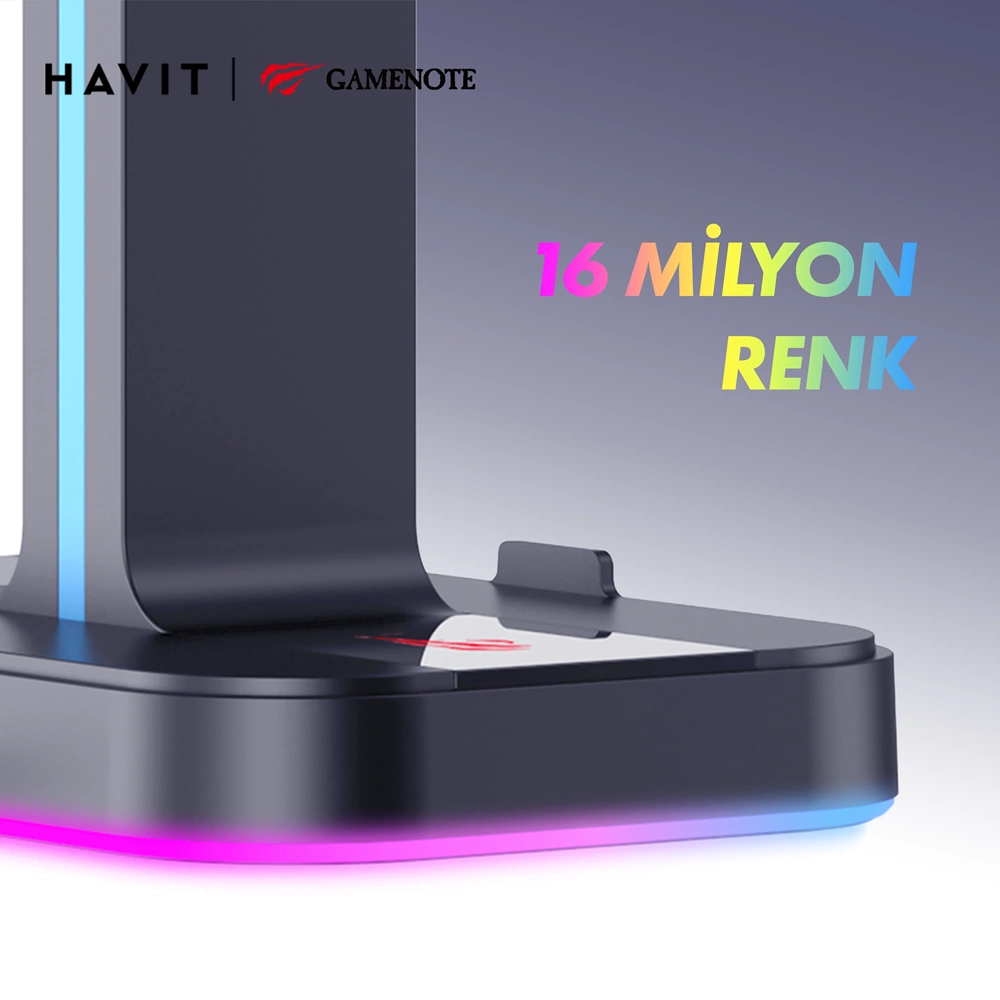 HAVİT GAMENOTE TH650 RGB IŞIKLI GAMİNG KULAKLIK STANT